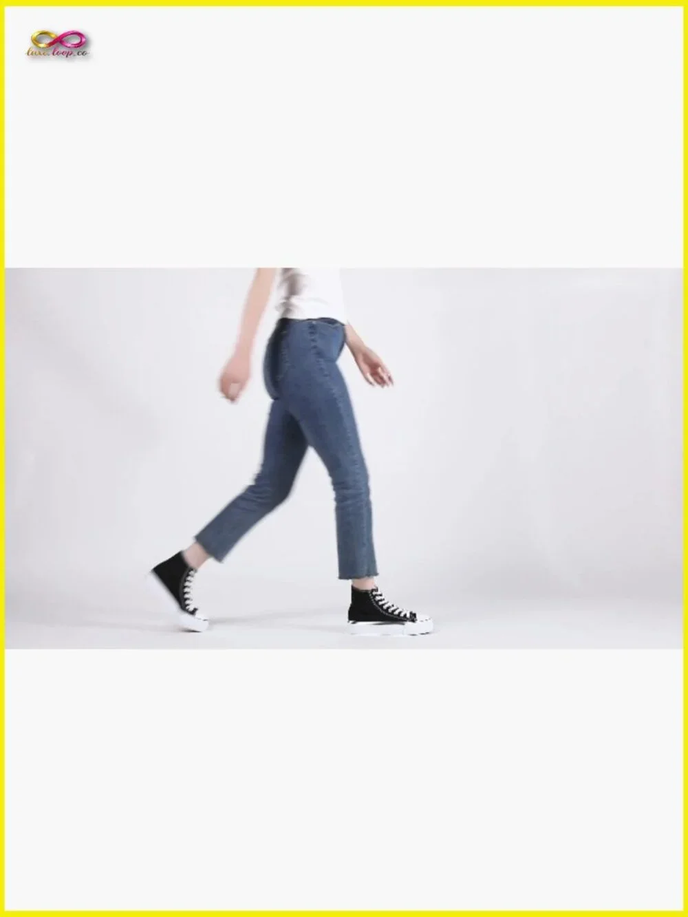 High Top Platform Sneakers Canvas Lace Up Retro Y2K Chic Casual Walking Shoes - Picture 7 of 7